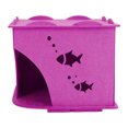 thumbnail image 1 of Cardboard Cat House Cardboard Cat Scratcher Cat House Cat Cardboard House Felt Cat House DIY Felt CaCasa de cartón para gatos, casa de cartón para gatos, plegable, portátil, semicerrada, transpirable Mgaxyff NO, 1 of 5