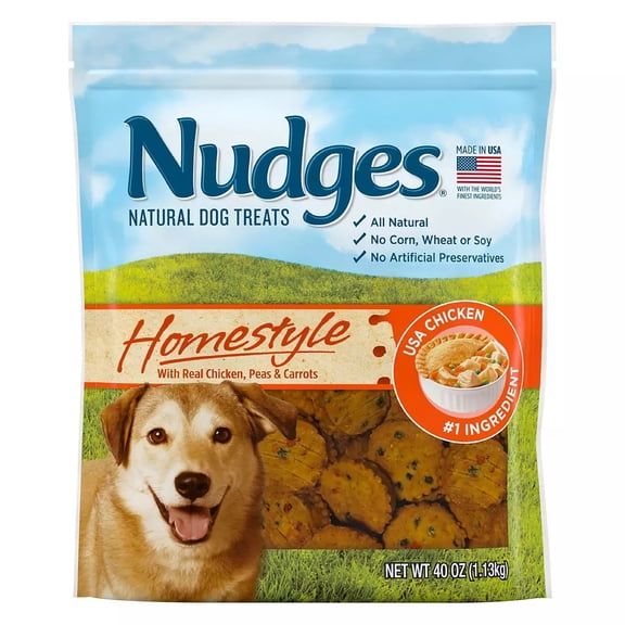 Nudges Homestyle Pot Pie Dog Treats, 40 oz.