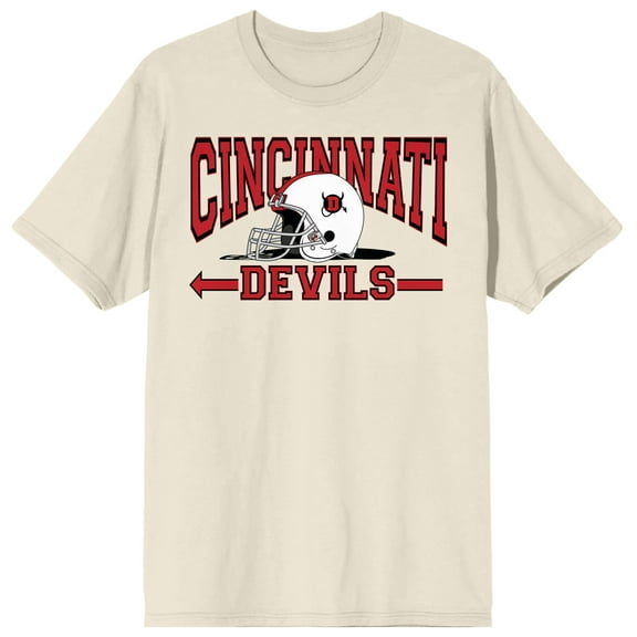 Vintage Sport Cincinnati Devils Men's Natural T-Shirt-Medium
