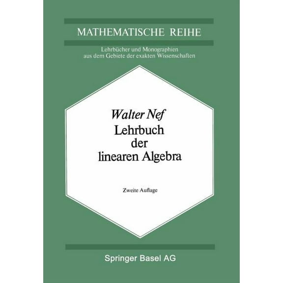 Lehrbuch Der Linearen Algebra, (Paperback)