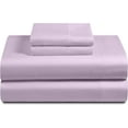 thumbnail image 2 of Hotel Luxury 500-TC Egyptian Cotton Queen Size 4-PCs Sheet Set Fits Upto 19-23" Deep Pocket (Solid, Lilac), 2 of 4