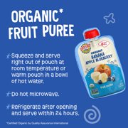 Earths Best Organic Stage 2 Baby Food, Banana Apple Blueberry Fruit Puree, 3.5 oz Pouch