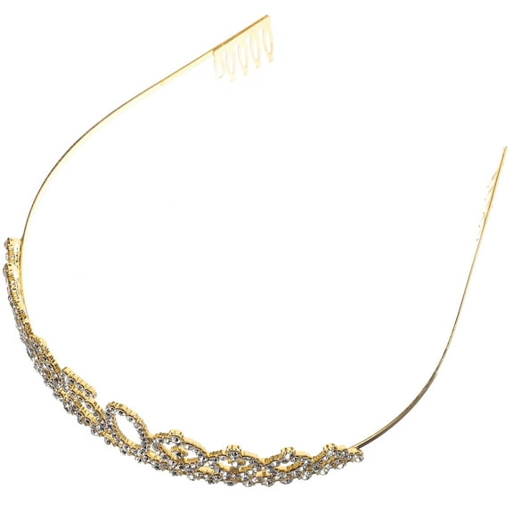 TAILTOSS 1Pcs Rhinestone Birthday Tiara Headband Princess Style Crown for 50th Birthday Party Decorations