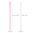 thumbnail image 2 of Unique Bargains 1 Set Washable Replacement Straw and Cover Pink Silicone, 2 of 5