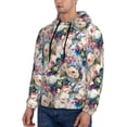 thumbnail image 3 of Lsque Rose Flowers Pattern Casual Men's Hoodie,Hooded Sweatshirt with Kangaroo Pocket,Pullover Hoodie-Large, 3 of 7