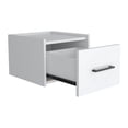 thumbnail image 7 of Miekor Furniture Floating Nightstand Calion, Bedroom, White W4US2858, 7 of 7