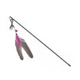 thumbnail image 2 of Juguetes para gatos con plumas de perlas, divertidos gatitos, varillas, varita, juguetes interactivos, suministros para mascotas, 2 of 5