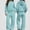Light Blue, variant on DJDLJWCJ 2 Piece Girls Outfit Set Long Sleeve Hoodie and Elastic Waist Wide Leg Pants Set Hot Pink Size 5T