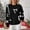 *Black, variant on ClodeEU Womens Christmas Cute Bow Long Sleeve Sweaters,Loose Crewneck Knit Pullover Wine,Womens Plus L