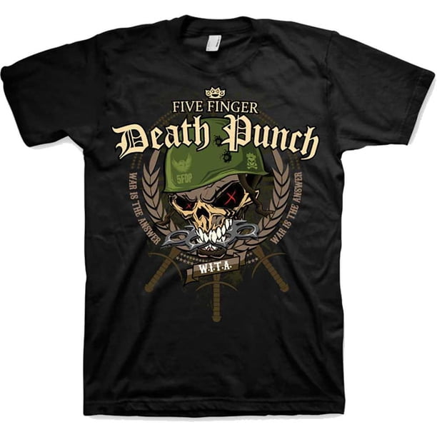 Five Finger Death Punch - Camiseta War Head para Adultos Unisex (Negro)