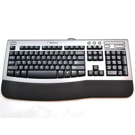 Ps/2 Wired Keyboard - KB-0532 Silver Gateway US English / Black PS/2 Wired Elite Multimedia Keyboard Desktop Keyboards