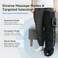 thumbnail image 6 of Single Leg Massager Air Compression 5 Airbags Massage for Foot, Portable Leg Brace Circulation and Pain Care for Desk Workers and Post-Workout, 6 of 9