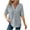 Fall Clothes Gray, variant on Womens Summer Tops Waffle Knit Short Sleeve Lightweight Drawstring Hoodies Button V Neck Casual Blouses Shirts Plus Size