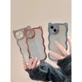 thumbnail image 3 of Electroplated Glitter cat Ears Phone case with Glitter Paper, Fashionable Cartoon Cute, Drop-Proof and wear-Resistant, for iPhone 15 14 13 12 11 Pro Max Phone Case (Blue,iPhone 13 Pro Max), 3 of 8