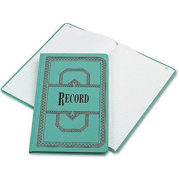 Boorum & Pease Record/Account Book, Record Rule, Blue, 150 Pages, 12 1/8 x 7 5/8
