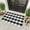 Black, variant on Qocolhg Fall Door Mat Outdoor 40x60 cm Buffalo Plaid Outdoor Rug Hand-Woven Fall Outdoor Mat Black White Checkered Fall Doormat Fall Decorations Washable Front Porch Decor for Porch Clearance