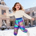 thumbnail image 5 of Ruyang Baby Metallic Snow Pants Winter Warm Puffer Down Thick Trousers Toddler Boys Girls Colorful Elastic Waist Ski Bib Pants, 5 of 5