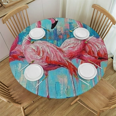 

Palnkart Stain-Resistant and Washable Round Tablecloth for Indoor and Outdoor Use - Ideal for Restaurants Weddings and Parties - Various Sizes Available 54 -58
