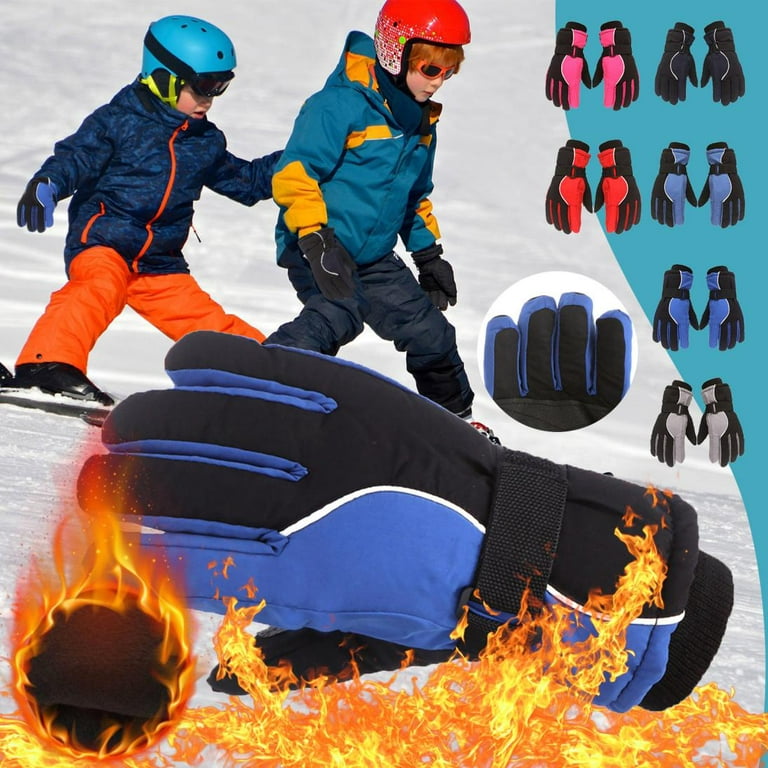 Hot Sale！Ski Gloves for Kids 4-9 Years,Snow Gloves for Kids