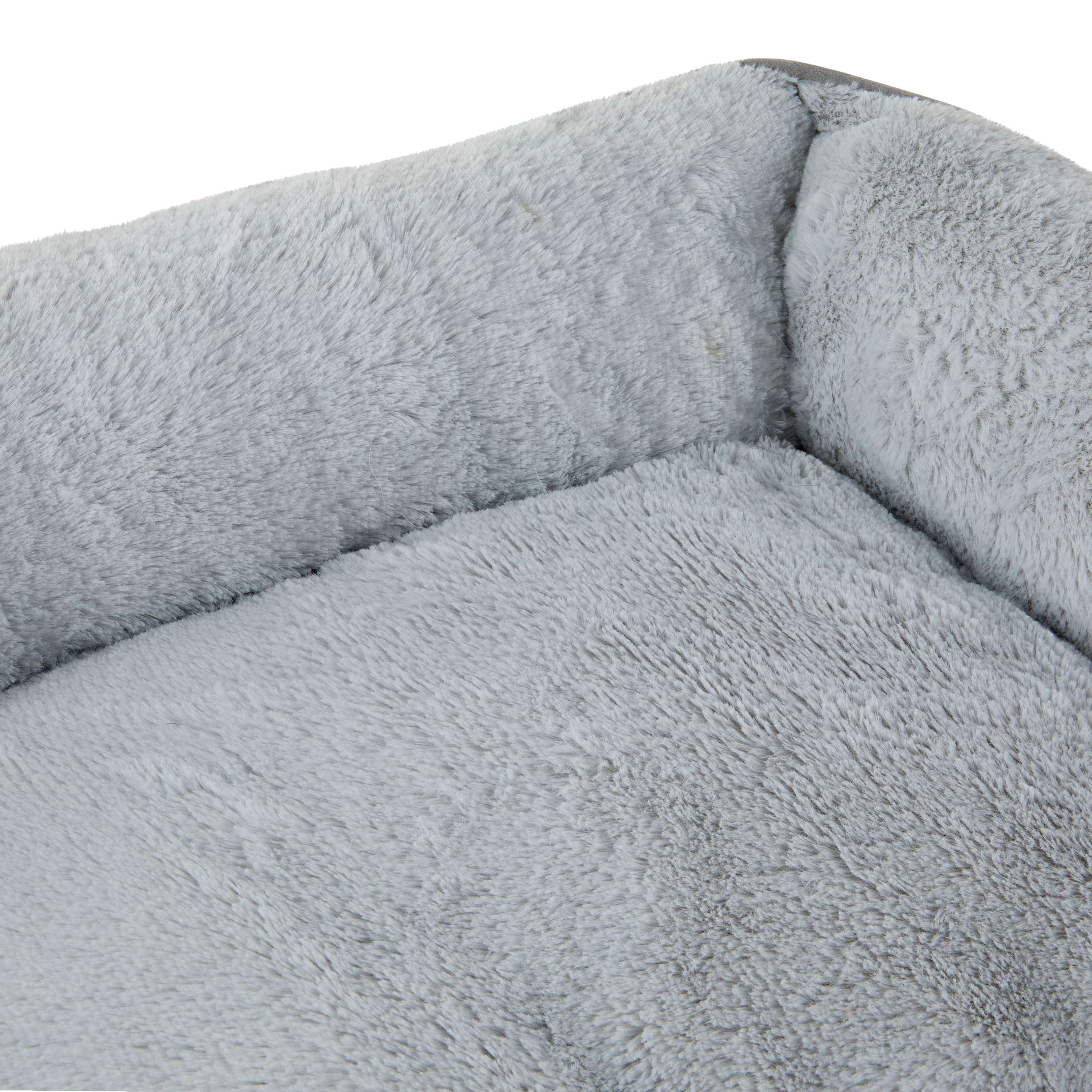 Vibrant Life Medium Quilted Cuddler Pet Bed, Gray, 27" x 21"