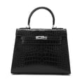 thumbnail image 4 of 2025 Nuevo bolso Kelly con estampado de cocodrilo, bolso de mano de alta gama para mujer, bolso cruzado de mujer a la moda europea y americana, bolso de moda, 4 of 5