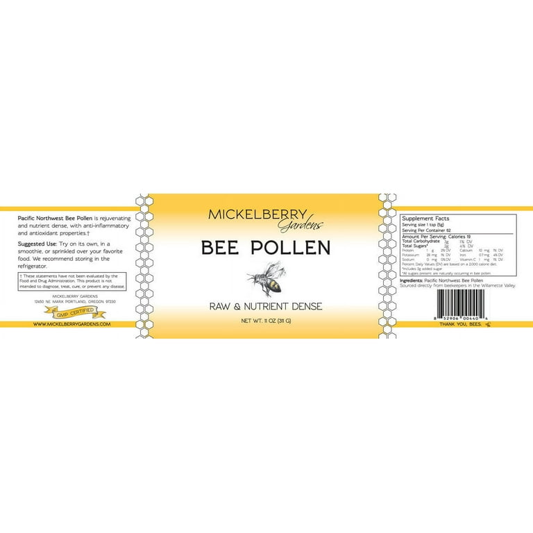 Mickelberry Gardens Bee Pollen, 6 oz, Size: 6 oz / 170 G