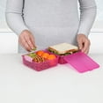 thumbnail image 4 of Sistema Bento Box LUNCH | Lunch Box with Yoghurt/Fruit Pot | 1.65 L | BPA-Free | Assorted Colours (Varies by Pack) | 1 Count, 4 of 7