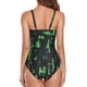 thumbnail image 3 of Gibobby Traje de baño sexy de una pieza Mujeres Sexy Impreso Bodycon Bikini Beach Trajes de baño Backless Trajes de baño(Negro,CH), 3 of 5