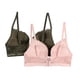 thumbnail image 3 of Bra Aeropostale Push Up, paquete de 2 unidades, para mujer, color verde y rosa 36C, 3 of 4