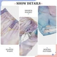 thumbnail image 6 of FORMRS Kids Pajama Pants with Pockets Size 11-12Y Boys Lounge Sleep Bottoms, Purple Marble Pattern, 6 of 8