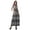 Black2, variant on Moomaya Rayon Tiered Dresses For Women Printed Classic Collar Shirtdress Women