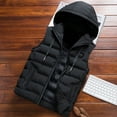 thumbnail image 4 of Men's Winter Warm Down Coats Vest Fashion Outdoor Hooded Zipper Coats Vest, 4 of 6