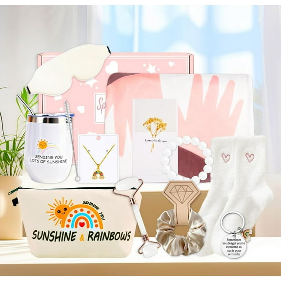 Get Well Gifts for Women After Surgery, Birthday Gifts for Women with Blanket Sets, Get Well Soon Gift Baskets for Mom Her Friend Sister Wife