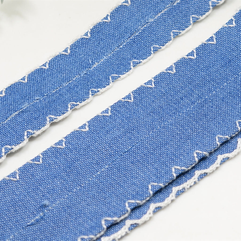 2 Yards Denim Jeans Ribbon Sewing Trim Embellishment for Wedding Party Crafts 