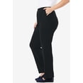 thumbnail image 3 of Woman Within Plus Size 7-Day Straight-Leg Elastic-Waist Stretchy Knit Pant, 3 of 6