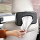 thumbnail image 3 of Car Tissue Holder, Car Mask Holder, PU Leather Back Seat Kleenex Holder, Car Sun Visor Wipe Dispenser, Car Tissue Holder (Black), Interior Seat Back D, 3 of 5