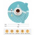 thumbnail image 6 of 15 Inch Round Placemats Set of 6, Blue Morocco Non Slip Heat Insulation PP Table Mats, Modern Geometric Nautical Anchor Stripe Washable Place Mats for Kitchen Dining Party Table Decor, 6 of 7
