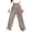 #05 Khaki 【Daily Essentials: Mix & Match All Colors】, variant on Women's High Waisted Elastic Waistband Trousers Pants Slacks, Straight Leg Stretchy Solid Color Casual Work Office Lounge Wear for Women | Aestivo,Beige L