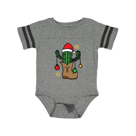

Inktastic Christmas Cowboy Cactus Boys or Girls Baby Bodysuit