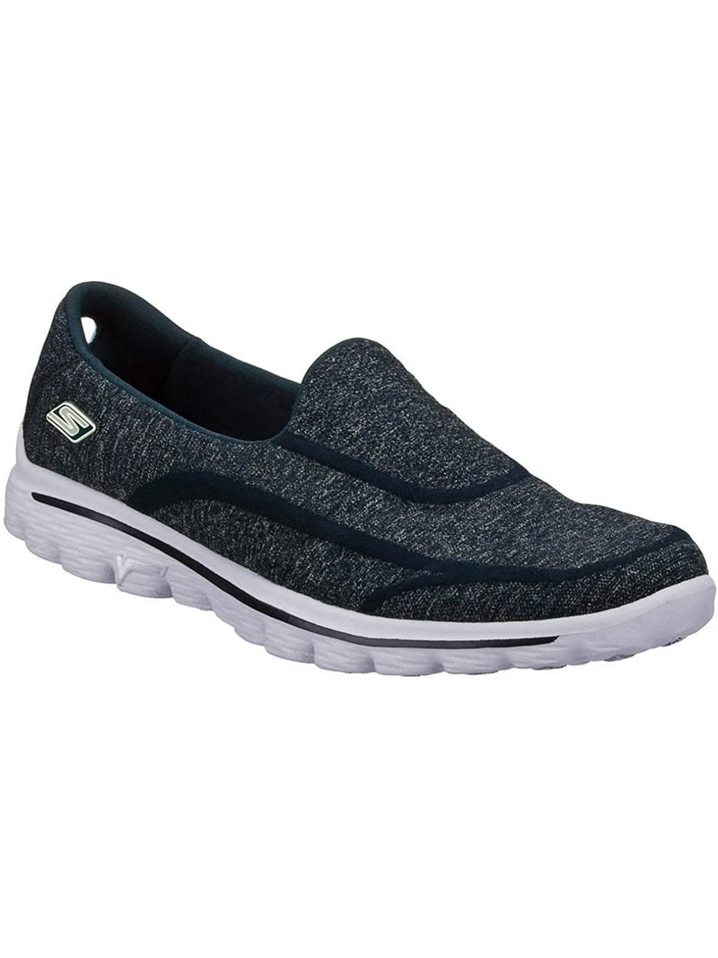 Skechers Performance Women's Go Walk Super Sock 2 Slip-On Walking Shoe Navy/Grey 11 - Walmart.com
