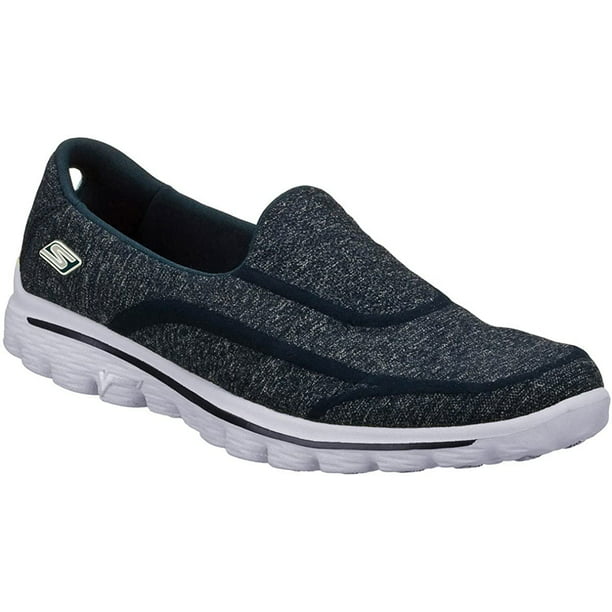 Skechers Performance Women's Super Sock 2 Slip-On Walking Shoe Navy/Grey - Walmart.com