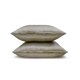 thumbnail image 3 of Funda de almohada lumbar de lujo HomeCentric, gris topo, paquete de 2, 35 x 65 cm (14" x 26"). Funda de almohada rectangular lisa y lisa de seda artística, estilo moderno liso. - Gris topo de lujo., 3 of 3