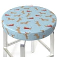 thumbnail image 3 of Easygdp Dachshund Dog Print Easy To Install Bar Stool Covers&Stool Covers Round&Elastic Stool Cover, Barstool Covers,Washable&Bottom With Elastic Edge-14 inch, 3 of 7