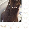 thumbnail image 2 of Femmes Bandeau Mode Strass Fleur Perle de Mariage Coiffure Bijoux de Cheveux, 2 of 10