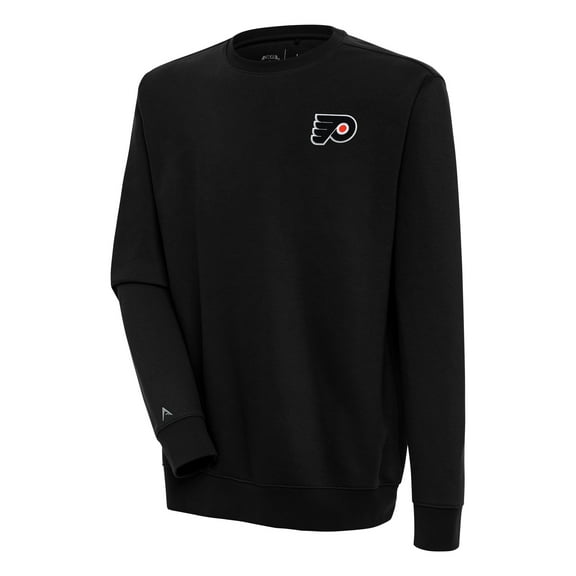 Men's Antigua  Black Philadelphia Flyers Victory Pullover Sweatshirt