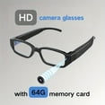 thumbnail image 2 of [64GB HD 1080P Smart Glasses] HD 1080P Smart Glasses Camera with 64GB Memory Card | Digital Video Recorder for Outdoor Sports, Travel & Camping, Black ABS Frame, Rechargeable Battery, Eye Protection, 2 of 10