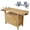 Natural#1, variant on Wood Workbench - Wooden Workbench for Garage Workshop and Home, with Rapid Action Woodworking Vise 7 Inch Jaw Width Made with Heavy-Duty Cast Iron ,GRAY,