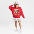 thumbnail image 3 of Women's Gameday Couture Red Kansas City Chiefs Main Character Oversized Premium Drop Shoulder Sweatshirt, 3 of 5