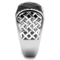 thumbnail image 4 of Luxe Jewelry Designs Men's Stainless Steel Ring with Synthetic Onyx Black Jet Stone - Size 12 (Pack, 4 of 4