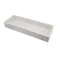 thumbnail image 4 of A&B Home White Marble Tray - 22"W x 8"L x 3"H - White, 4 of 4